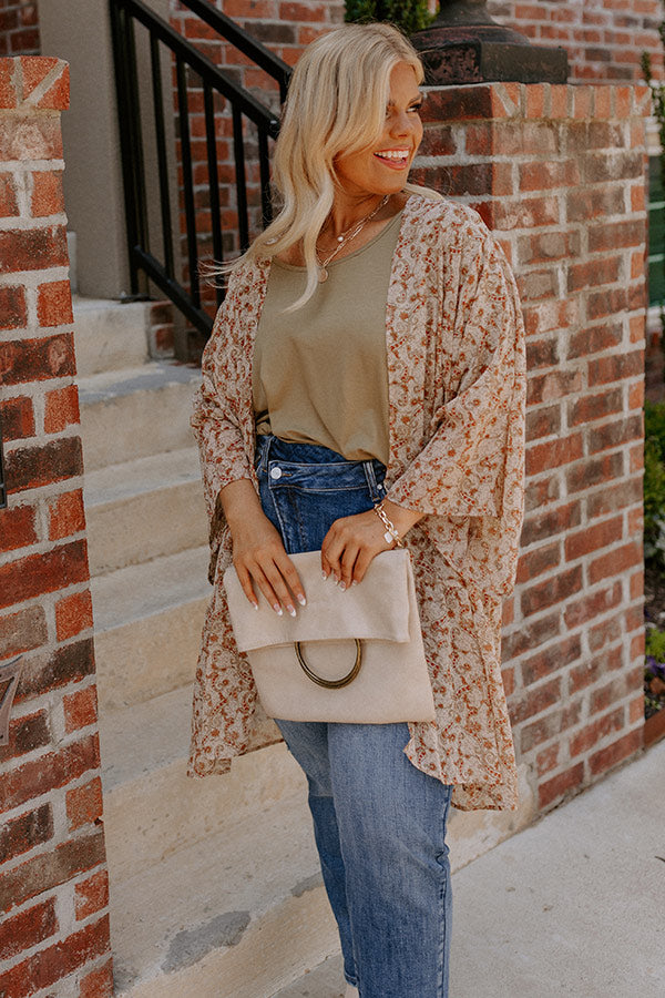 Tree Lined Drive Shift Top In Martini Olive Curves Image - 4