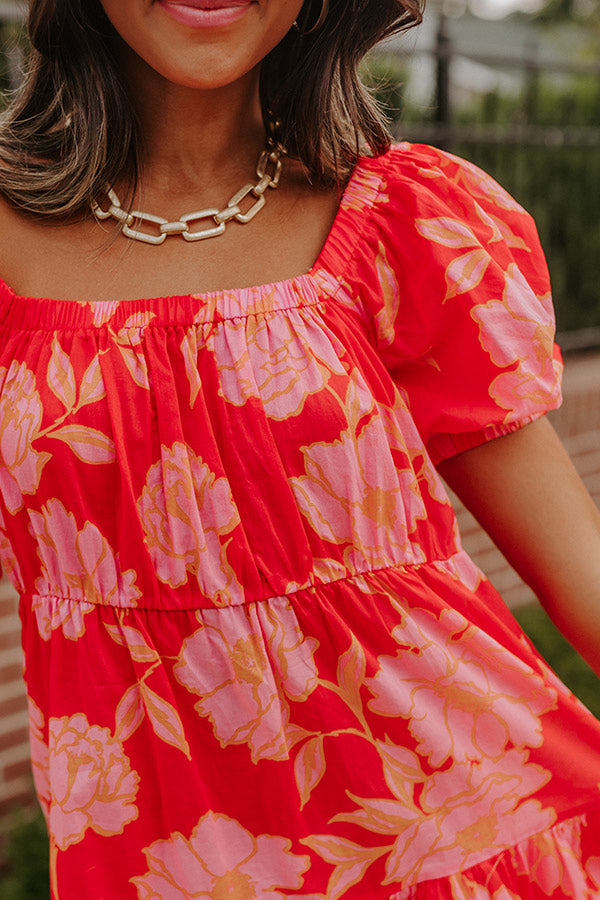 Real Romance Floral Shift Dress Image - 4