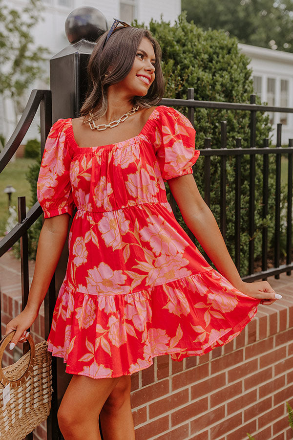 Real Romance Floral Shift Dress Image - 5