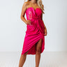 Whisk Me Away Midi in Hot Pink Image - 1