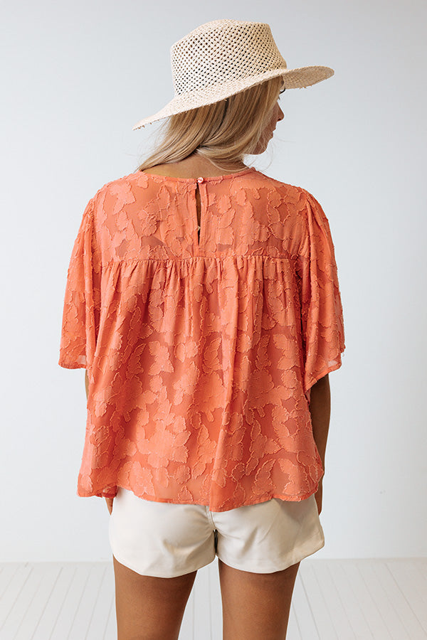 Sweet Stolen Moments Shift Top In Blooming Dahlia Image - 5