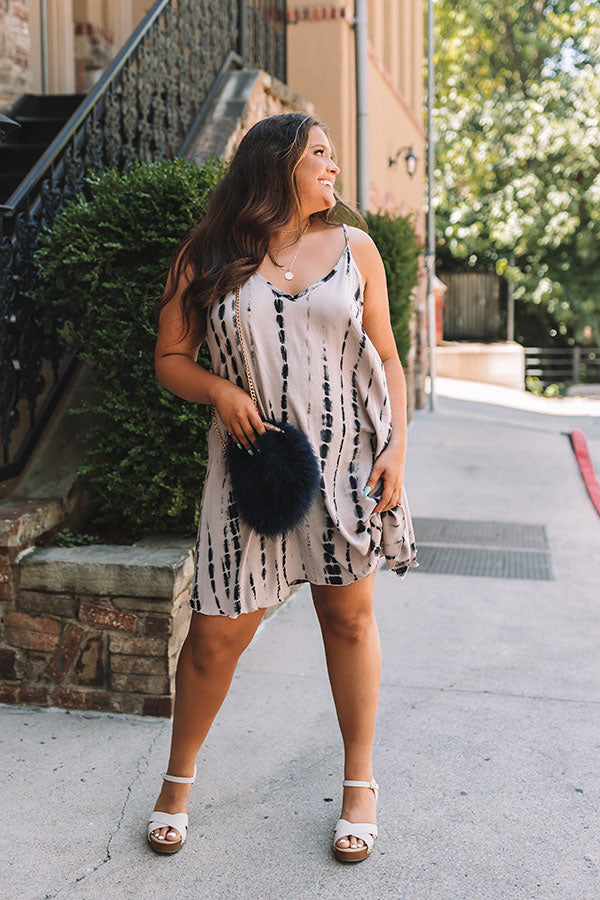 New Playlist Tie Dye Shift Dress Curves Image - 5