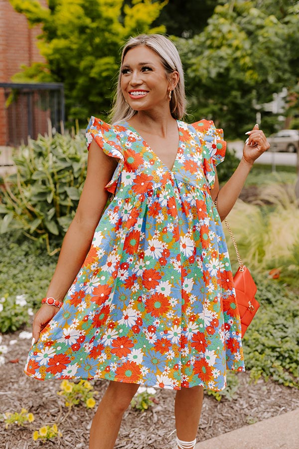 Watercolor Paint Dress, Bright Summer Dress, Cute Party Dress Online Lily  Boutique