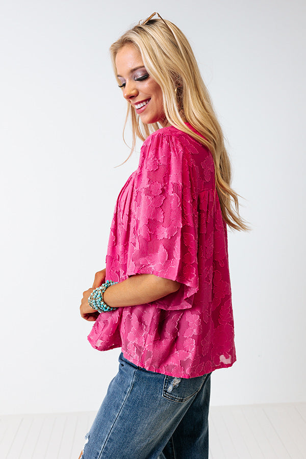 Sweet Stolen Moments Shift Top In Pink Image - 3