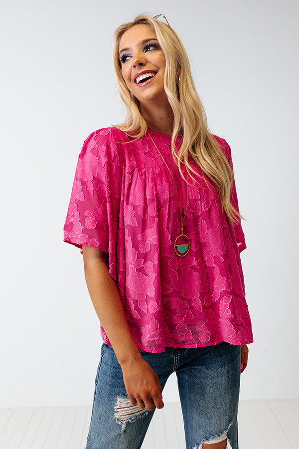 Sweet Stolen Moments Shift Top In Pink Image - 1
