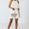 Central Avenue Pleated Dress In Ivory Image - 1