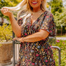 Sassy And Sweet Floral Romper In Black Curves Image - 1