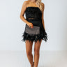 Down To Disco Feather Skirt In Black Image - 1