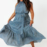 Really Dreamy Maxi In Airy Blue Curves Image - 1