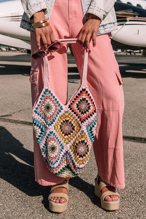 Beachside Cafe Crochet Bag Image - 1