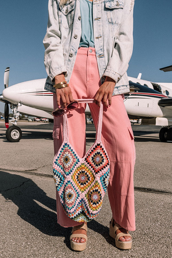 Beachside Cafe Crochet Bag Image - 2
