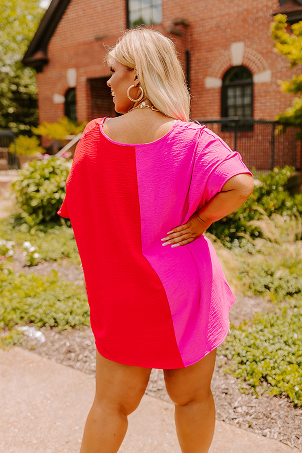 Tell Me Something Good Color Block Shift Top Curves Image - 5