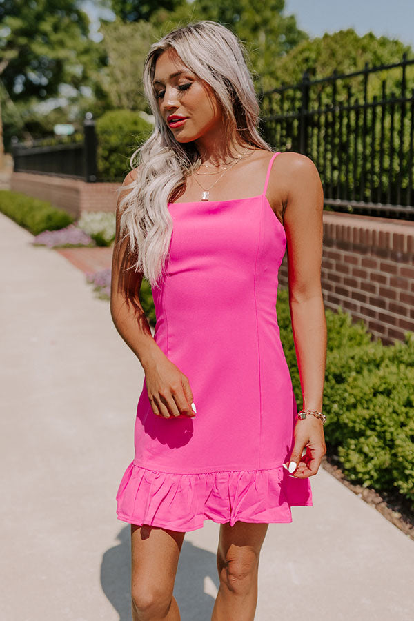 Practice Makes Pretty Dress In Hot Pink • Impressions Online Boutique