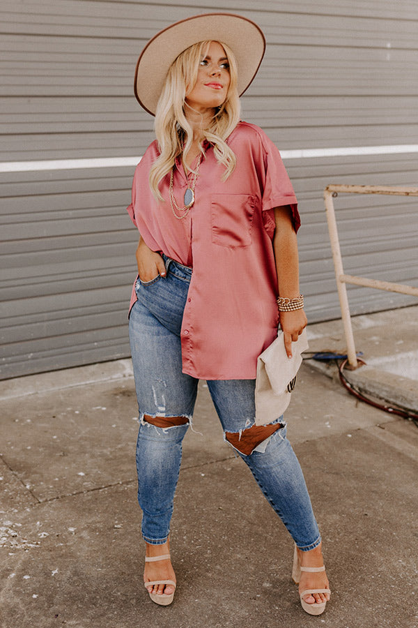 Lifelong Memories Button Up In Blush Curves Image - 2