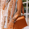 Closest To Me Faux Leather Crossbody In Camel Image - 1