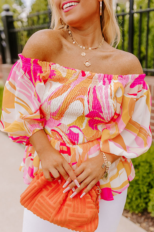 Sweeter Than Sunshine Smocked Top Curves Image - 5