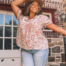 Candid Feelings Floral Shift Top In Cream Curves Image - 1
