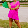 Classy And Confident Romper In Fuchsia Curves Image - 1