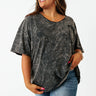 Nashville Nightlife Mineral Wash Shift Tee In Vintage Black Curves Image - 1