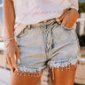 The Krissy Rhinestone Denim Shorts Image - 1