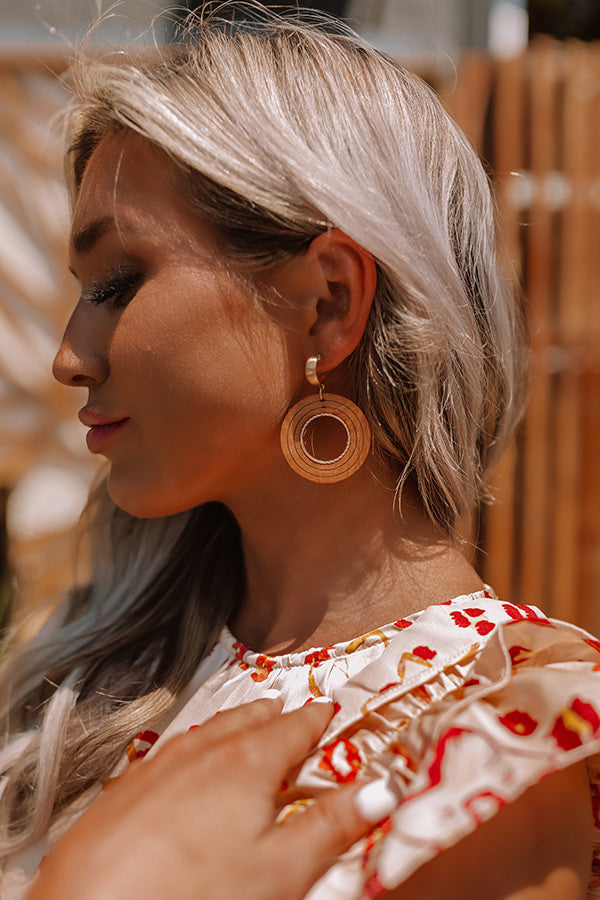 Made For Vacay Earrings In Brown Image - 5