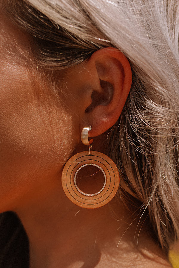 Made For Vacay Earrings In Brown Image - 3