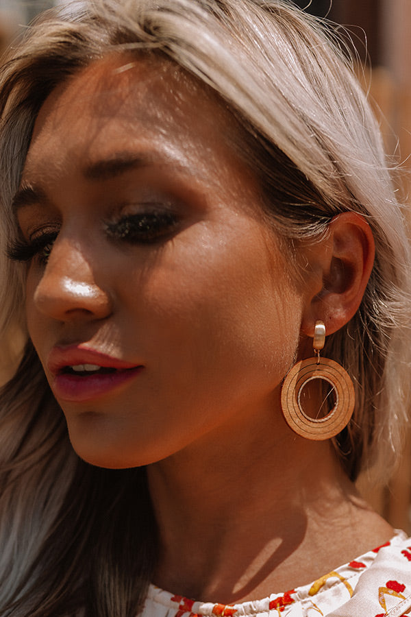 Made For Vacay Earrings In Brown Image - 4