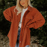 Timing Is Everything Corduroy Button Up In Maple Curves Image - 1