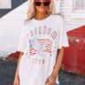 Freedom 1776 Graphic Oversized Tee Image - 1