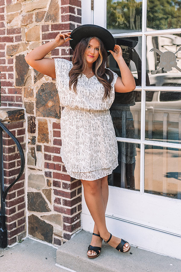 Skyscraper Suite Snake Print Dress Curves Image - 3