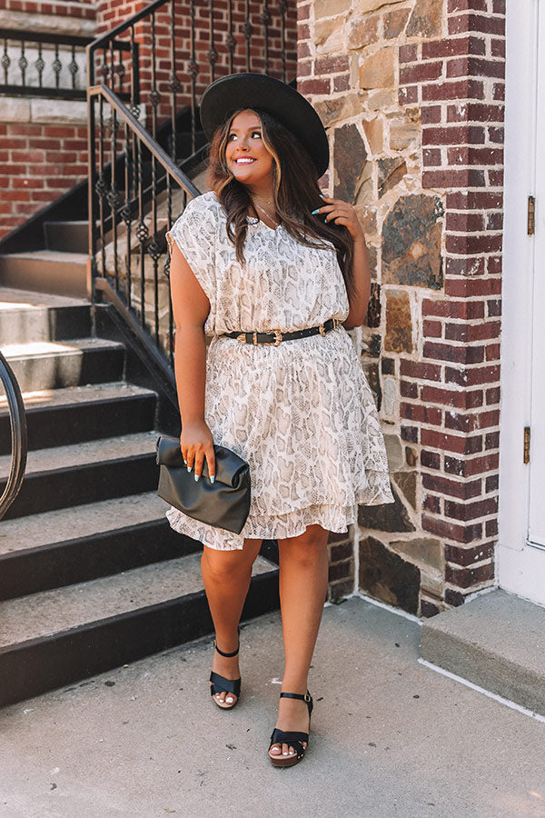 Skyscraper Suite Snake Print Dress Curves Image - 1