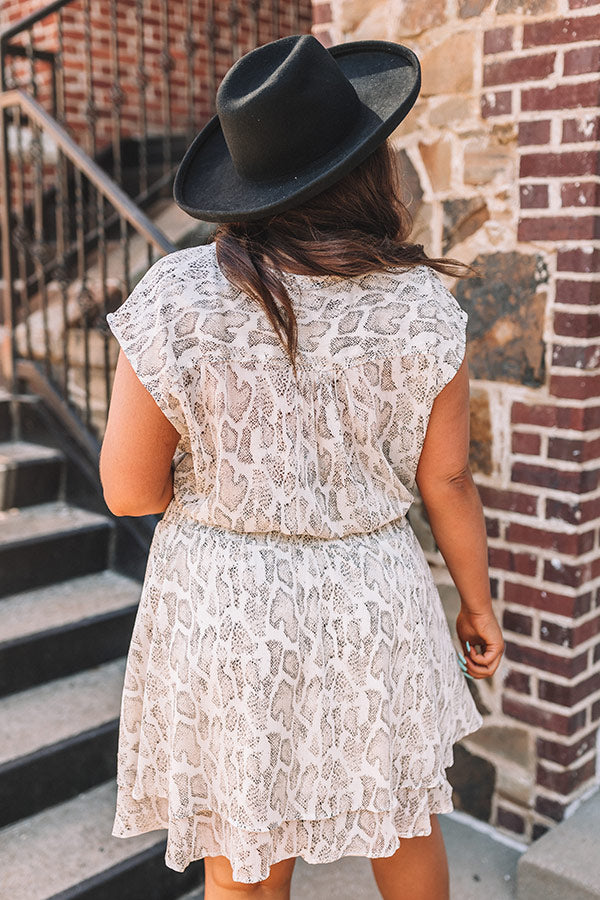 Skyscraper Suite Snake Print Dress Curves Image - 5