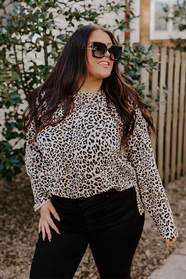 Dare To Indulge Leopard Shift Top Curves