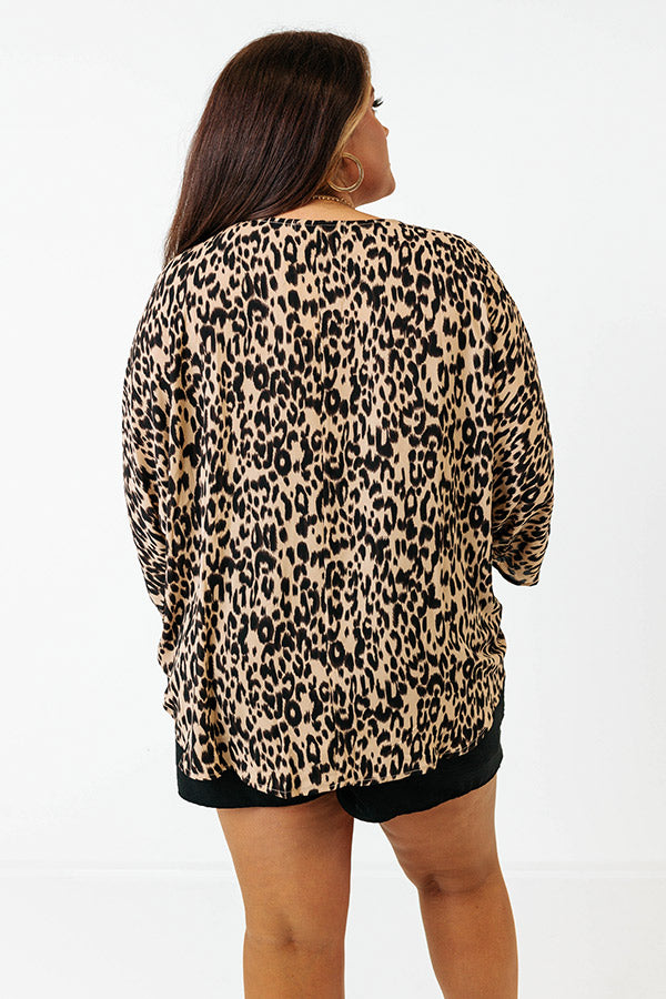 Convince Me Leopard Shift Top Curves Image - 5