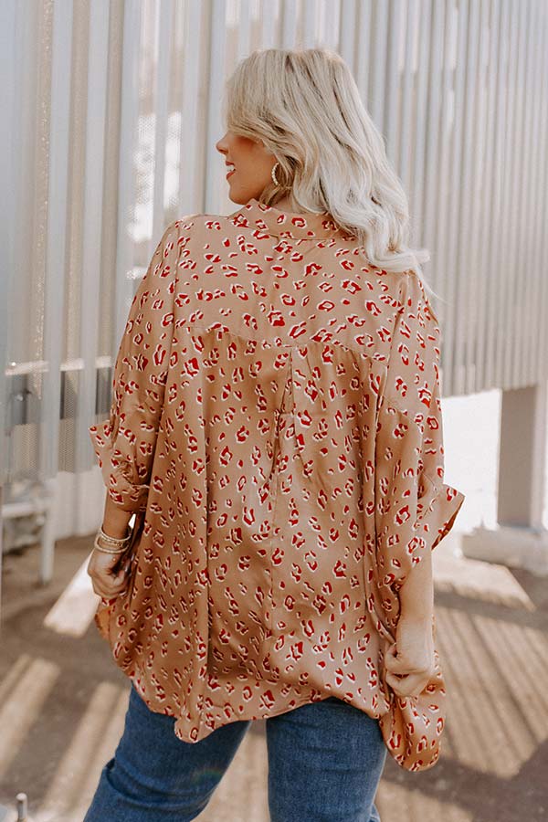 Dream And Dance Shift Top In Iced Latte Curves Image - 3