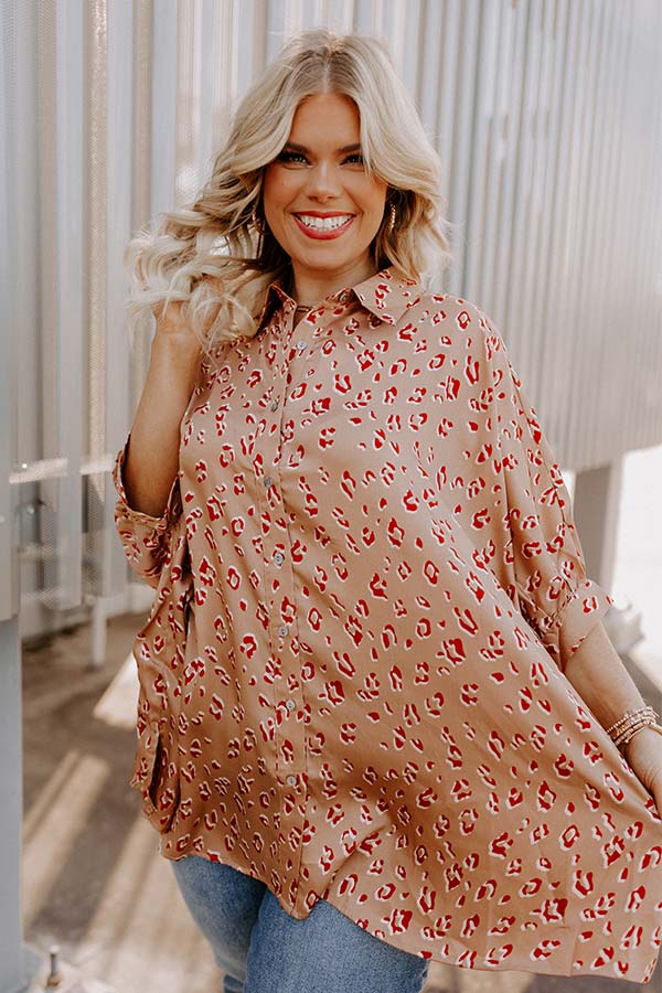 Dream And Dance Shift Top In Iced Latte Curves Image - 2