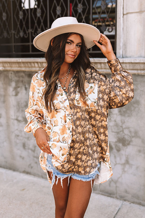 Pretty Perspective Shift Top In Ivory Image - 4