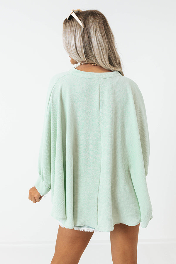 Meant To Be Happy Shift Top In Mint Image - 5