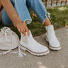 The Jaxon Faux Leather Boot In Ivory Image - 1