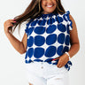 Brunch And Go Shift Top In Royal Blue Curves Image - 1