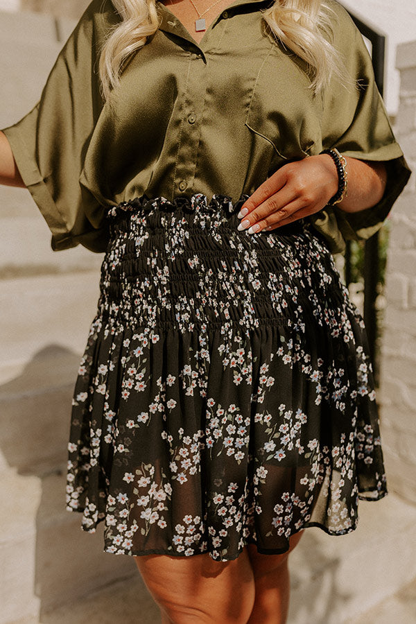 Everyday Excitement Floral Skort Curves Image - 1