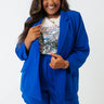 Ready To Remix Blazer In Royal Blue Curves Image - 1