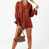 Really Dreamy Shift Top In Rust Image - 1