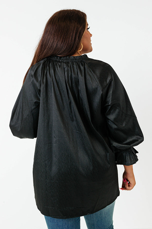 Really Dreamy Shift Top In Black Curves Image - 3