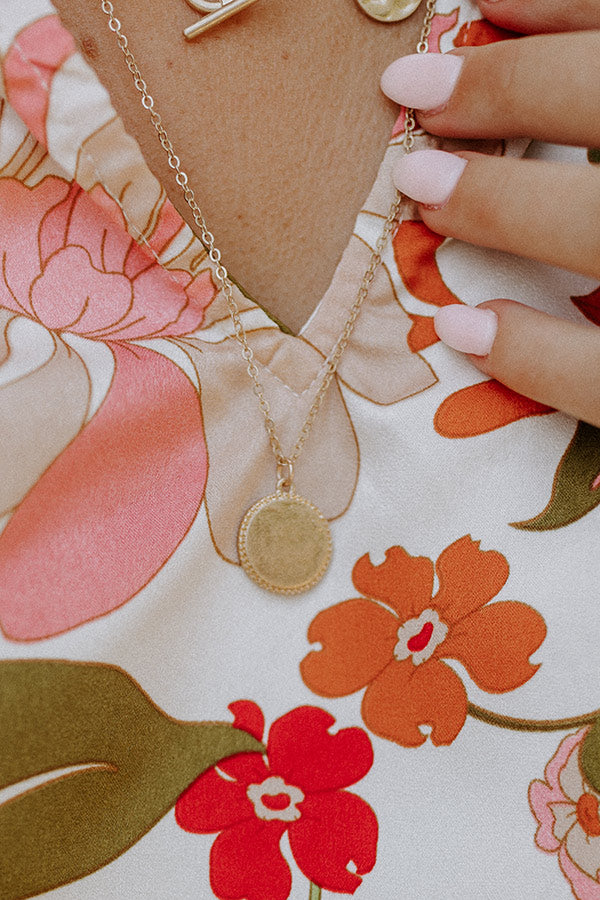 Magnolia Breeze Layered Necklace In Sky Blue Image - 3