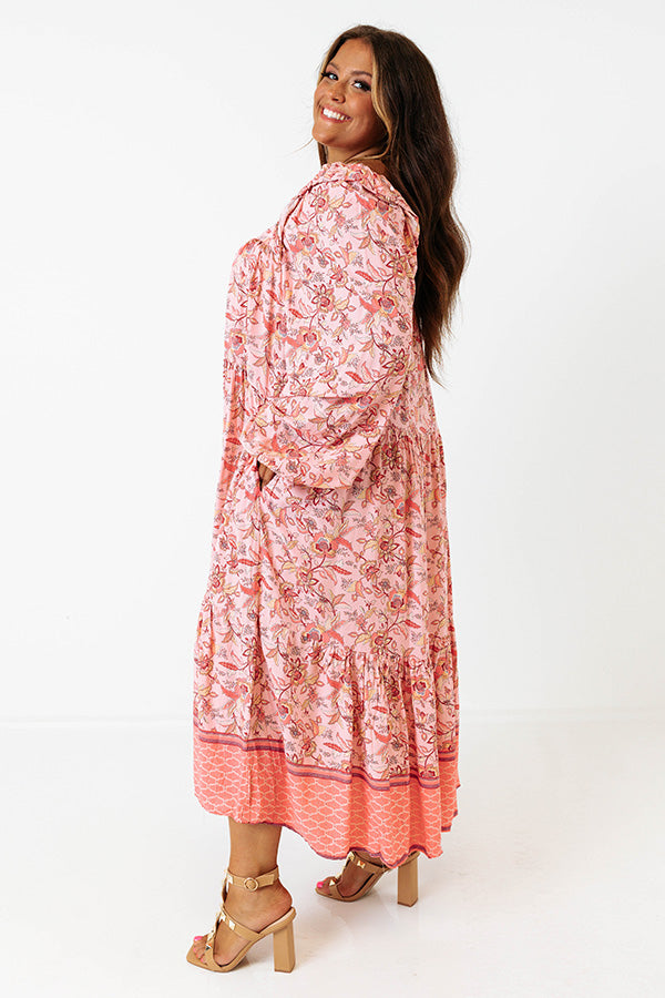 Island Twist Floral Midi Curves Image - 4