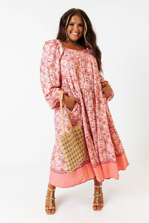 Island Twist Floral Midi Curves Image - 2