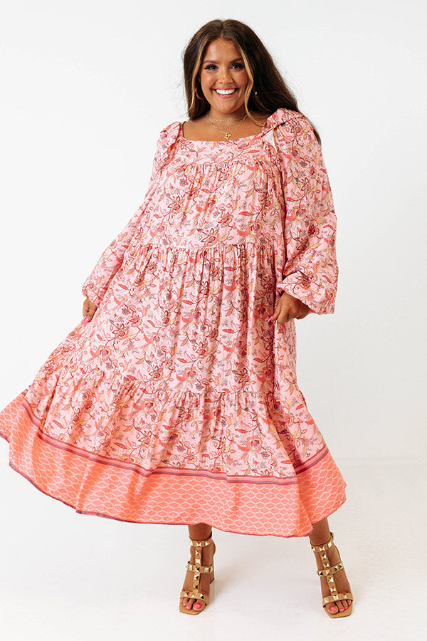 Island Twist Floral Midi Curves Image - 1