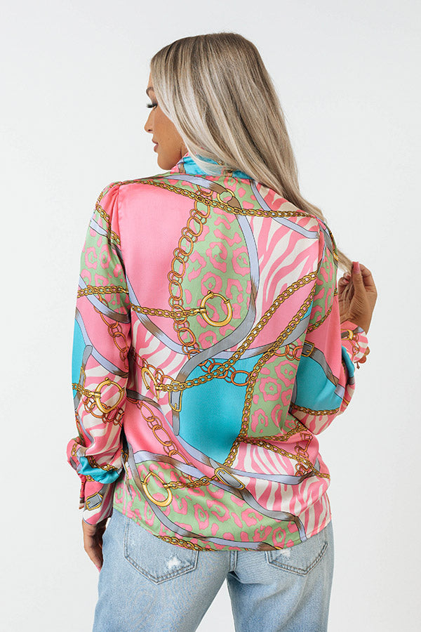 Dazzling Life Satin Top Image - 5