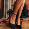 The Porter Satin Heel In Black Image - 1